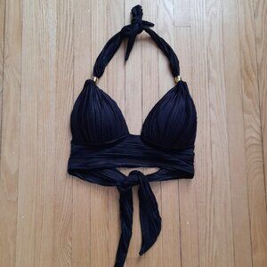 La Vie En Rose Black Bikini Top